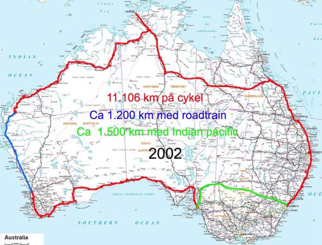 let at håndtere brochure krølle Gammel rute australien rundt 2002